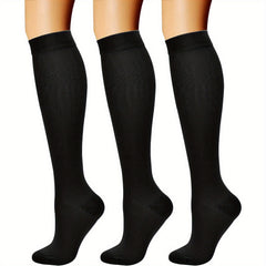 Anti Slip Compression Socks Over The Calf Adults Sports Football Nurses Running