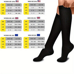 Anti Slip Compression Socks Over The Calf Adults Sports Football Nurses Running