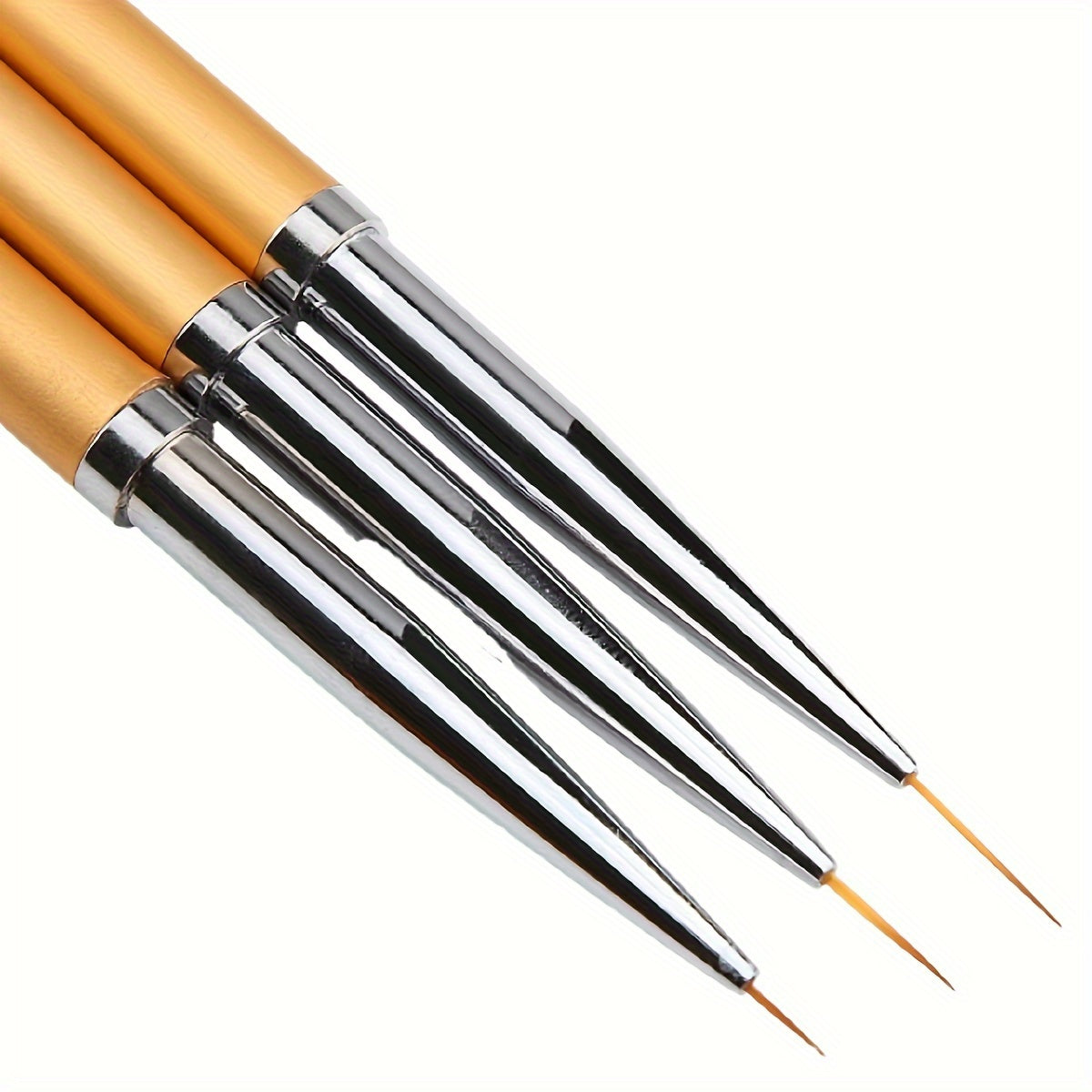3pcs Nail Art Liner Brush Set for Gel Polish Manicure