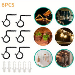 10pcs Metal Plant Hook Outdoor Hanging Display Wreath Christmas Light Hook
