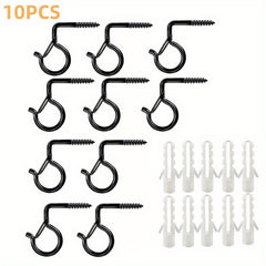 10pcs Metal Plant Hook Outdoor Hanging Display Wreath Christmas Light Hook