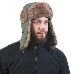 Winter Trapper Hat Waterproof Windproof Warm Hat With Ear Flaps