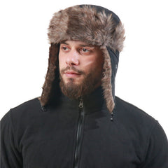 Winter Trapper Hat Waterproof Windproof Warm Hat With Ear Flaps