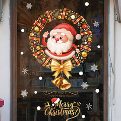Christmas Stickers Glass Display Windows Christmas Decorations