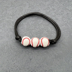 Adjustable Sports Bracelet Basketball Soccer Baseball Bracelet