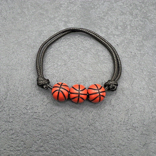 Adjustable Sports Bracelet Basketball Soccer Baseball Bracelet