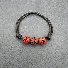 Adjustable Sports Bracelet Basketball Soccer Baseball Bracelet