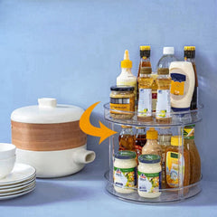 Multifunctional Rotating Storage Rack for Kitchen and Bedroom