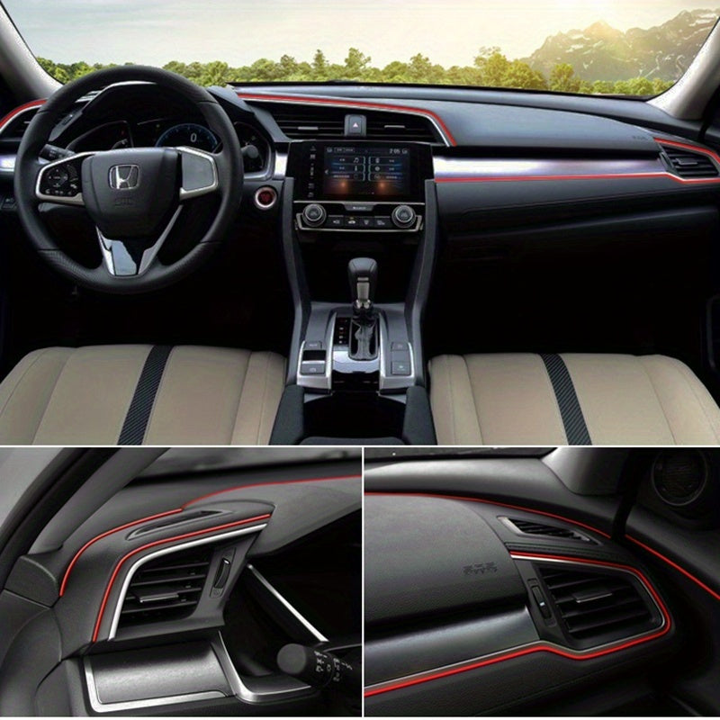 5M Car Interior Trim Sticker Strip Center Console Air Vent Decoration