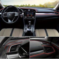 5M Car Interior Trim Sticker Strip Center Console Air Vent Decoration