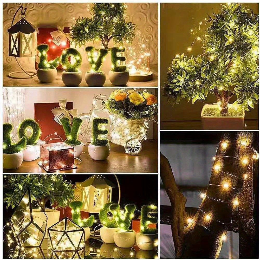 100 LEDs Christmas Garland String Light Copper Wire Led Garland Lamp