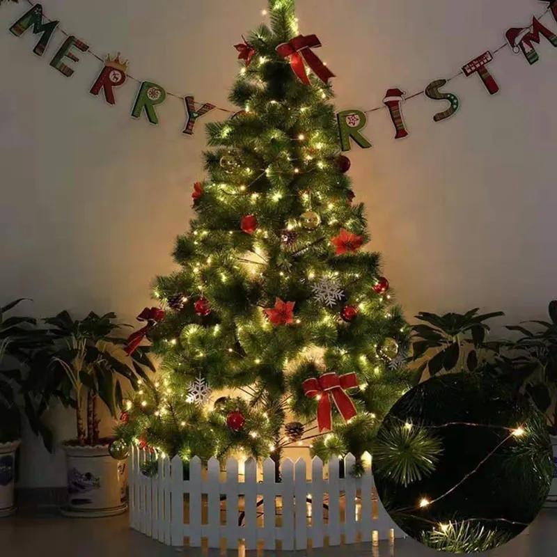 100 LEDs Christmas Garland String Light Copper Wire Led Garland Lamp