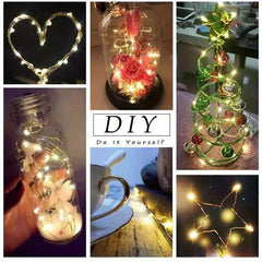 100 LEDs Christmas Garland String Light Copper Wire Led Garland Lamp