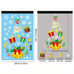 Christmas Decoration Snowflake Elk Electrostatic Window Sticker