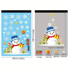Christmas Decoration Snowflake Elk Electrostatic Window Sticker