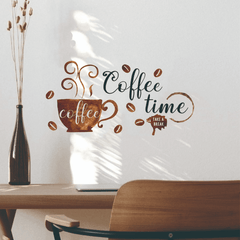 S Coffee Personality Wall Stickers Decorative For Living Room Kitchen Cafe
