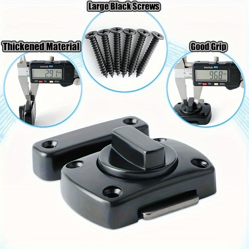 Home Security Door Lock Rotate Bolt Latch Gate Latches - Bathroom Toilet Lock
