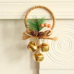 Christmas Bell Pendant DIY Tree Ornament Bow Bell Decoration
