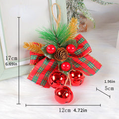 Christmas Bell Pendant DIY Tree Ornament Bow Bell Decoration