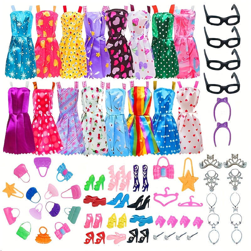 32pcs Doll Accessories Set for 11.5 Inch Dolls Christmas Stocking Gift