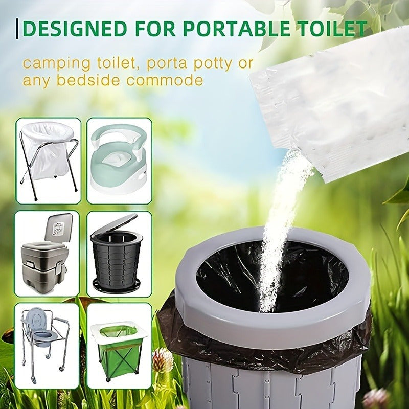 10pcs Portable Toilet Gel for Outdoor Use