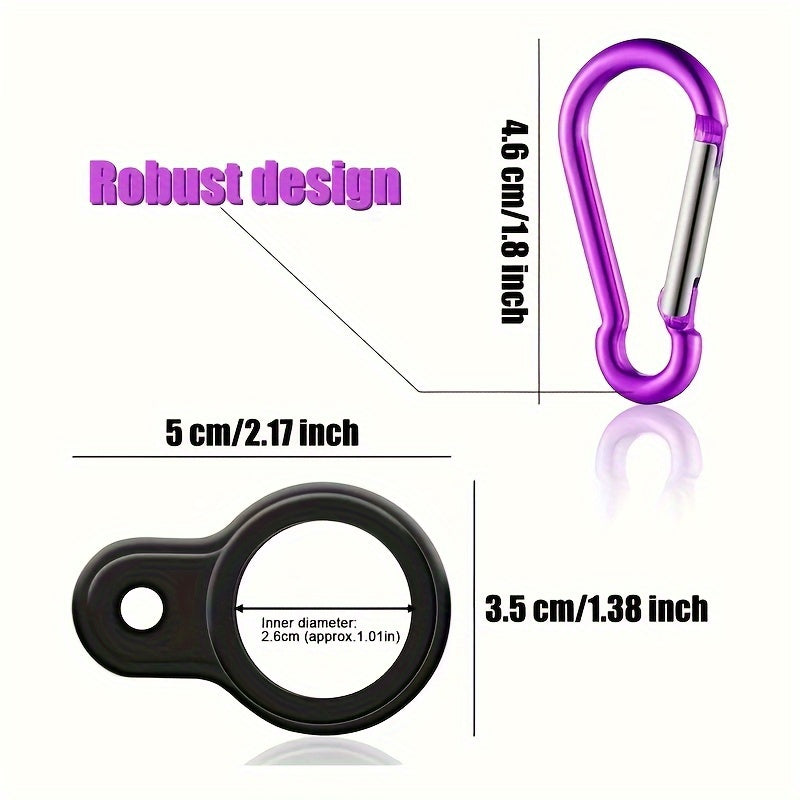 Aluminum Water Bottle Holder Carabiner for Camping Hiking