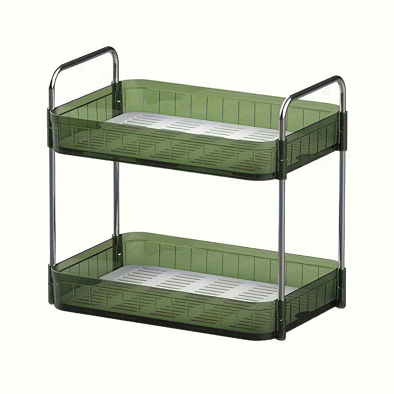 2 Layer Dish Drying Rack Kitchen Tableware Large Capacity Storage Space Saver