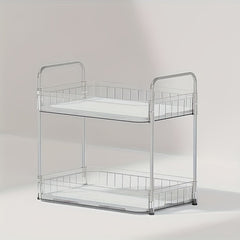 2 Layer Dish Drying Rack Kitchen Tableware Large Capacity Storage Space Saver