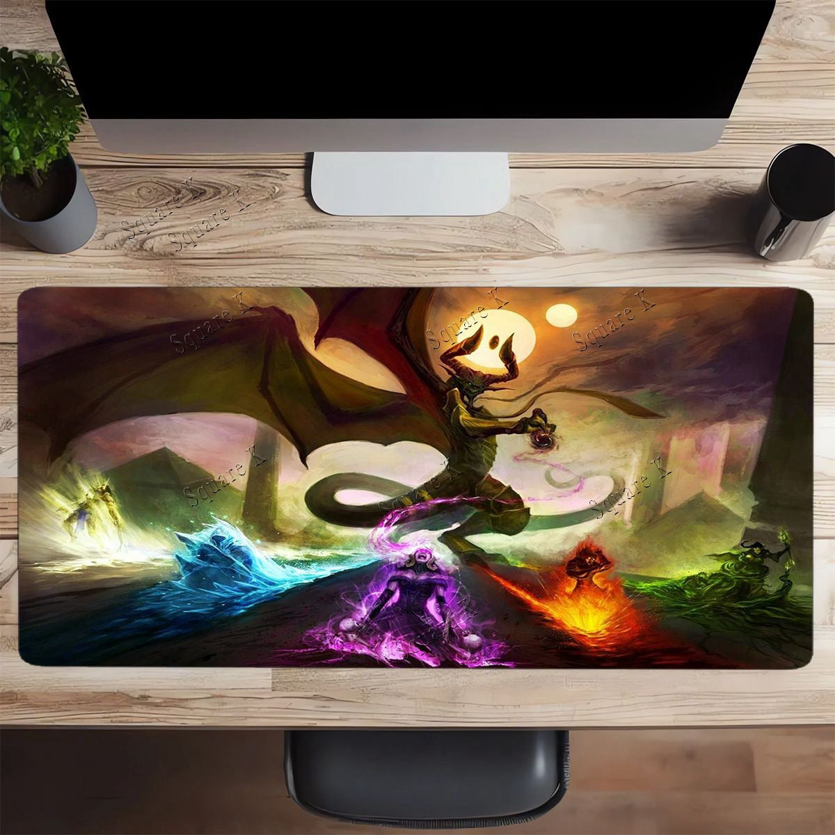 Large Size Anime Desktop Mat Desk Accessories Christmas Multiplayer Party Mat