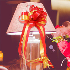 10pcs Wedding Car Pull Flower Ribbon Pull Bows Gift Basket Decor