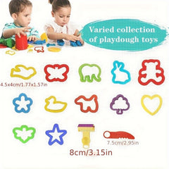 20pcs Play Dough Tools Set Shapes Cutters Rollers Party Favors Random