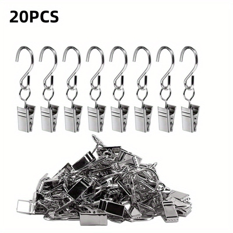 20pcs Suspension Clip Hook Camping Car Sunshade Light Clip