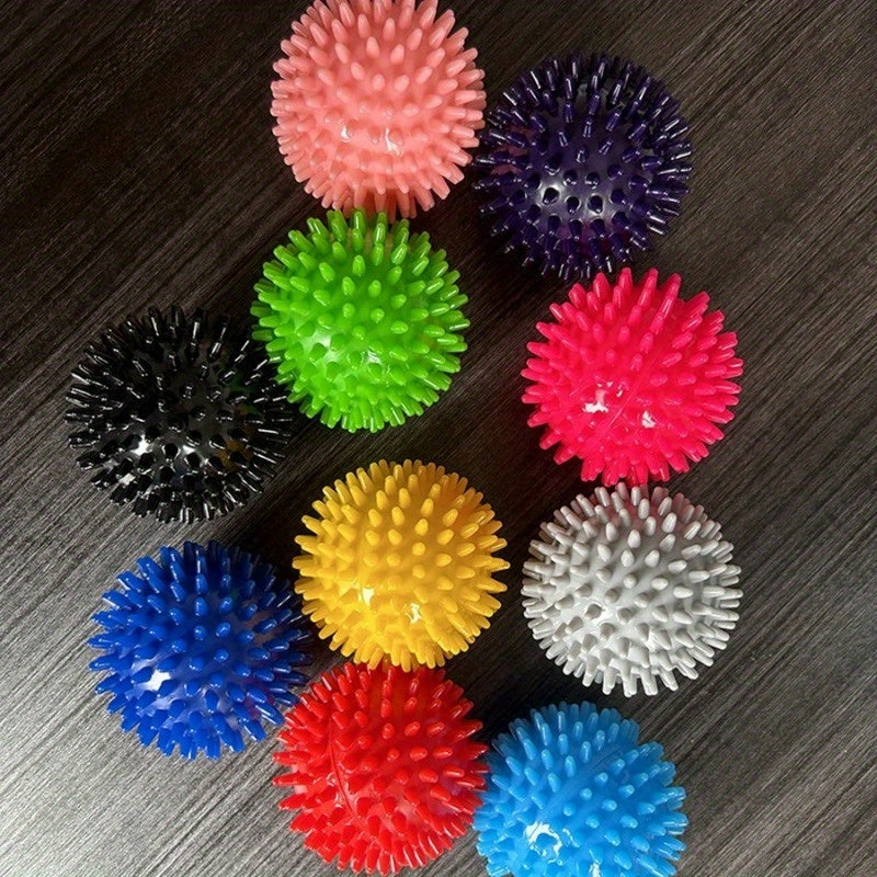 2pcs PVC Yoga Massage Ball Fitness Fascia Ball for Muscle Relaxation