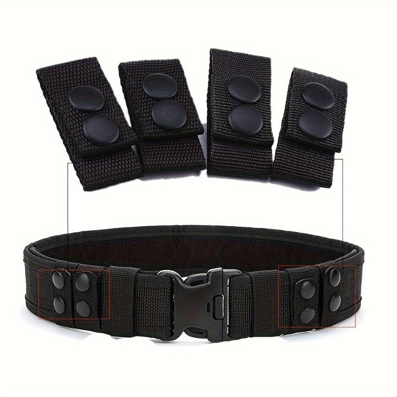 Durable Tactical Belt With Snap Type Fixed Buckle For Secure Fit