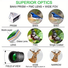 16X52 Monocular Telescope HD Zoom for Outdoor Survival