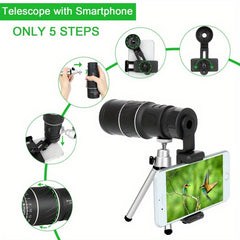 16X52 Monocular Telescope HD Zoom for Outdoor Survival