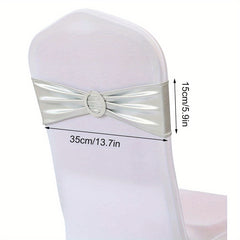 5pcs Chair Decor Wedding Banquet Party Home Decor Supplies