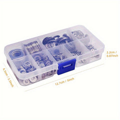 580pcs Stainless Steel Flat Washers Set 9 Sizes