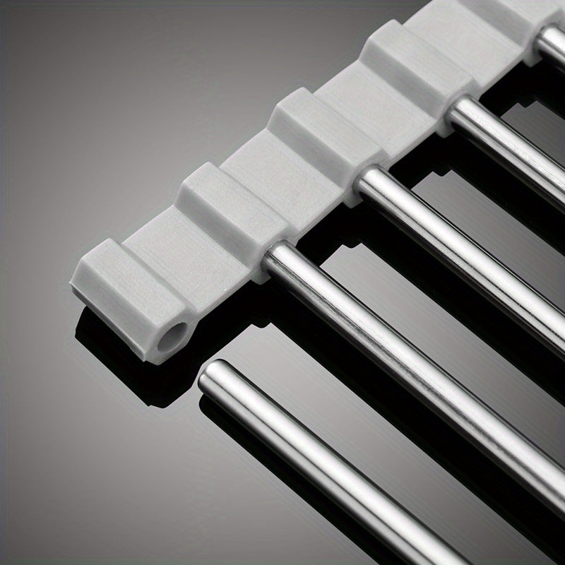 Stainless Steel Sink Drain Rack Foldable Storage Drying Rack