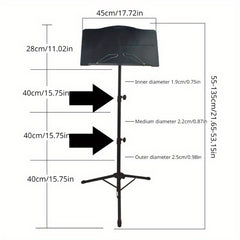 Portable Music Stand for Guitar and Violin