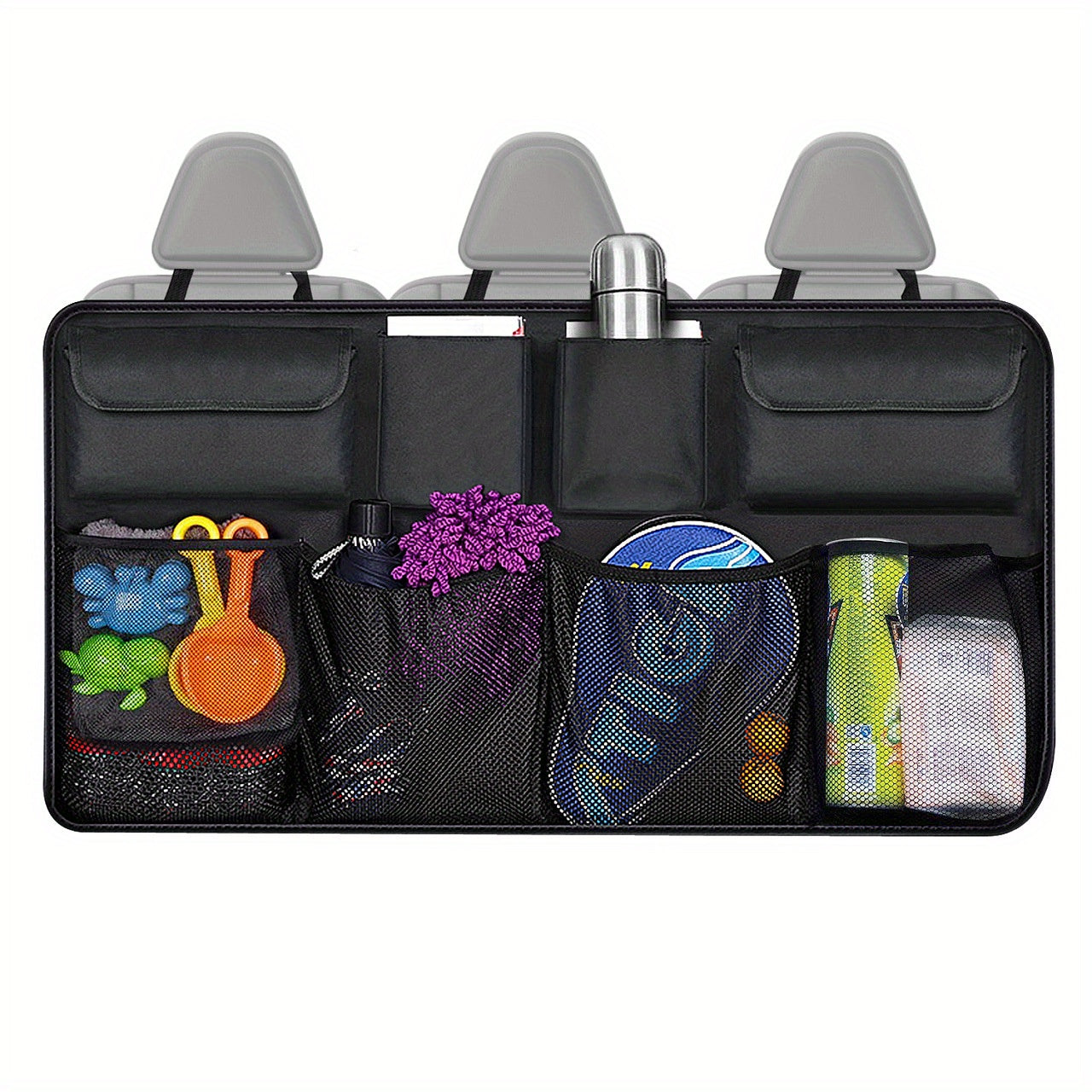 Car Interior Storage Bag Trunk Hanging Chair Back 600D
