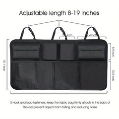 Car Interior Storage Bag Trunk Hanging Chair Back 600D