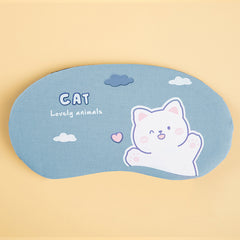 Cartoon Animal Print Sleep Eye Mask for Travel Rest Nap Yoga Meditation