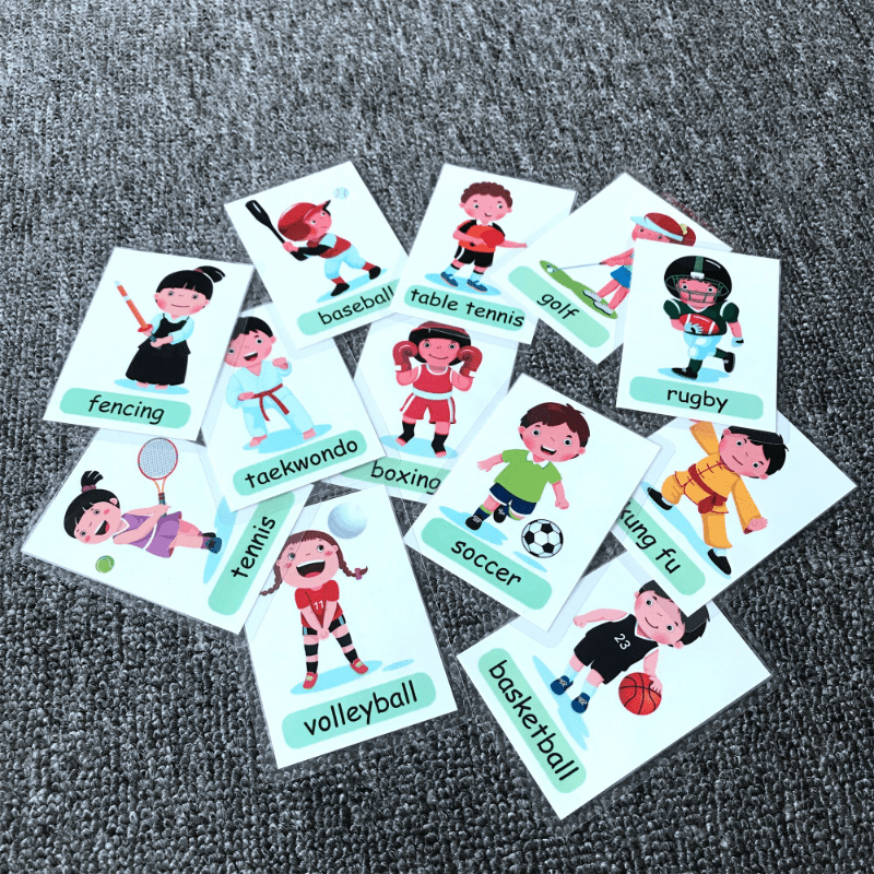 Waterproof Plastic Flash Cards for English Learning