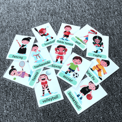Waterproof Plastic Flash Cards for English Learning