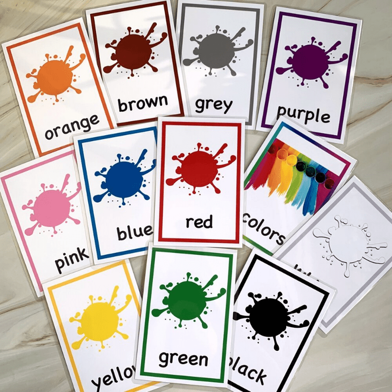 Waterproof Plastic Flash Cards for English Learning
