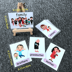 Waterproof Plastic Flash Cards for English Learning