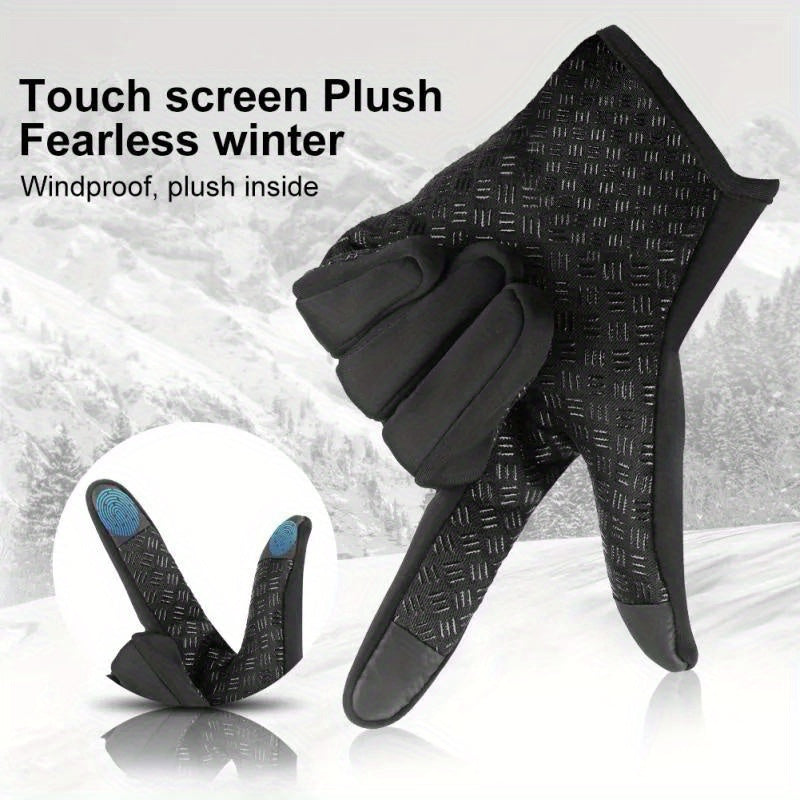 Touch Screen Winter Gloves Warm Fleece Driving Waterproof Outdoor Ski