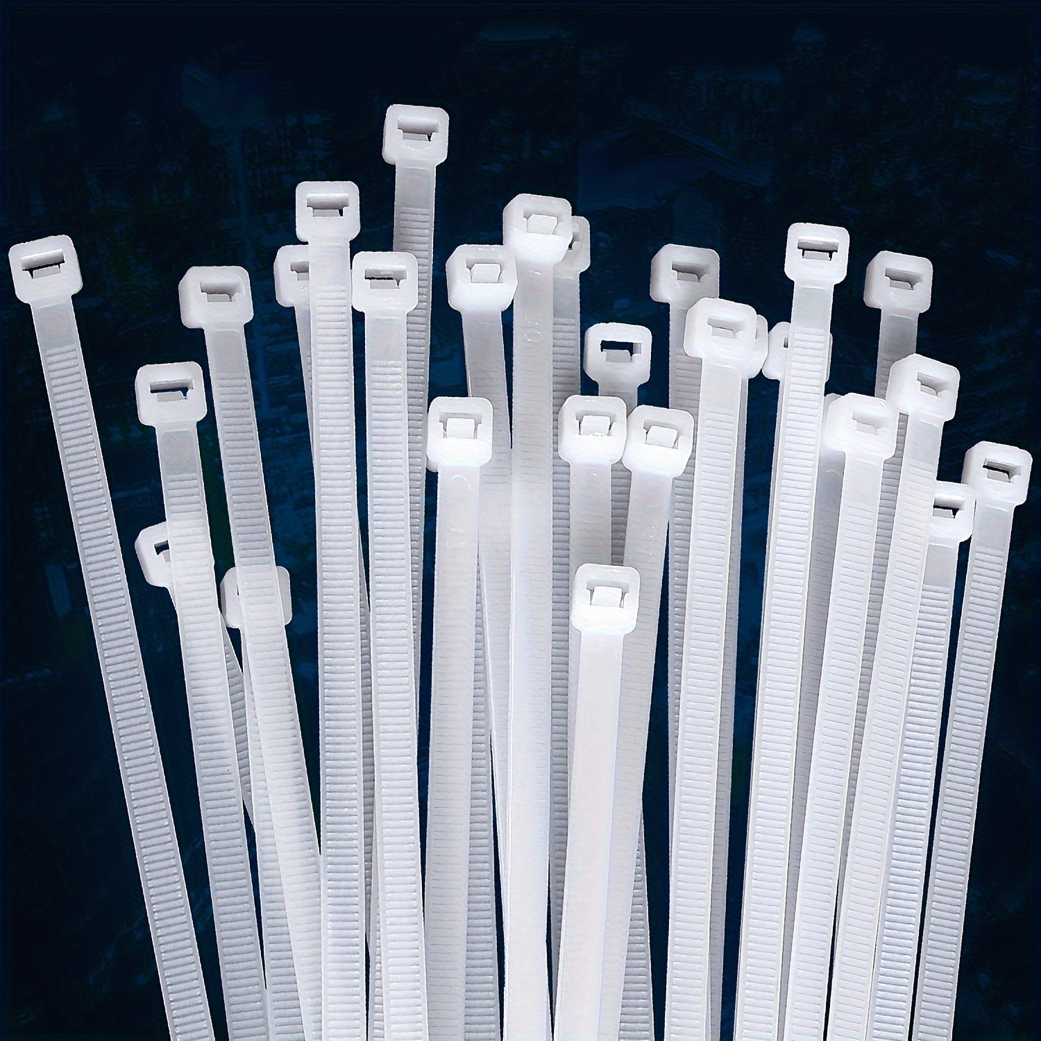500 Clear Cable Zip Ties 22.68 KG Self Locking Nylon Zip Ties Indoor/Outdoor