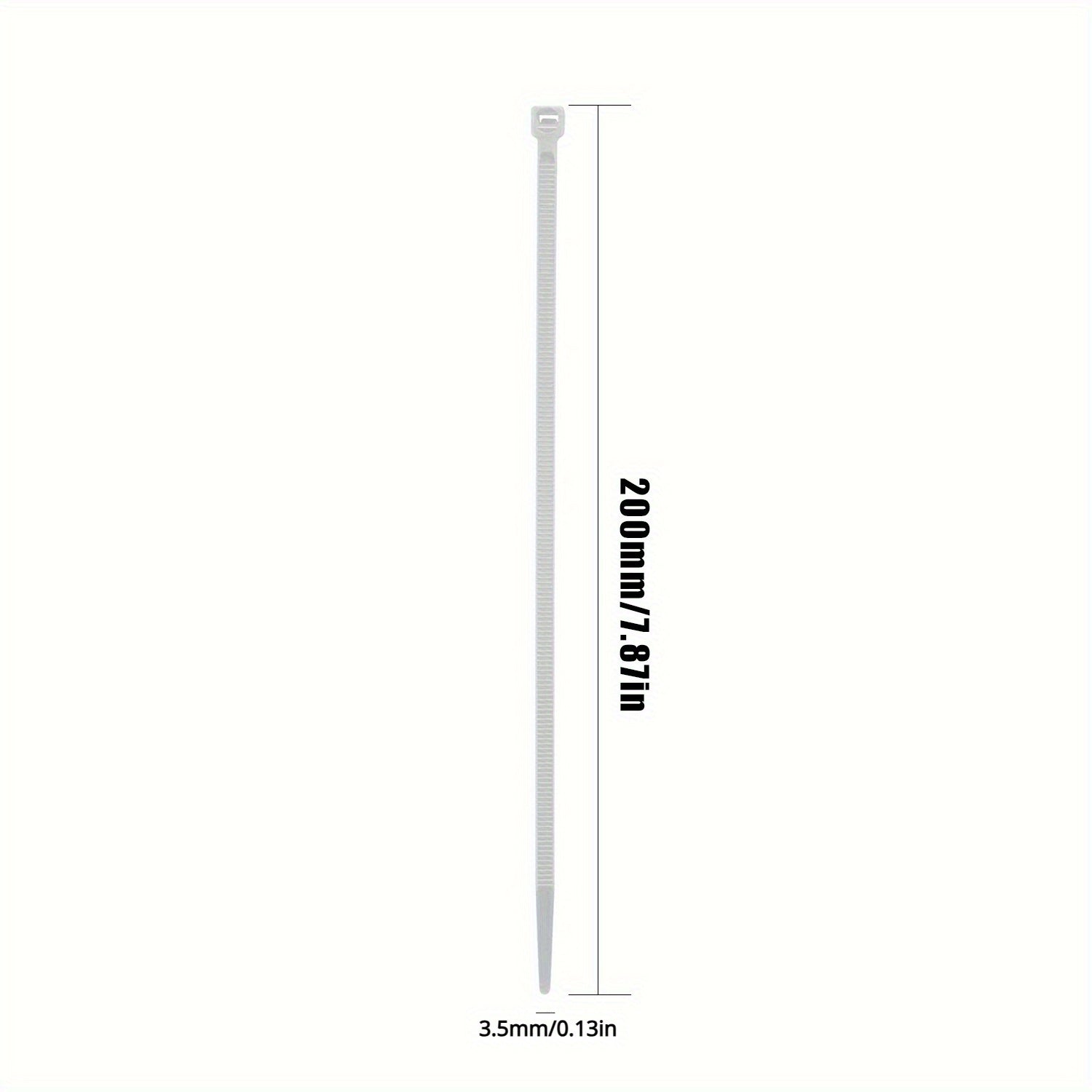 500 Clear Cable Zip Ties 22.68 KG Self Locking Nylon Zip Ties Indoor/Outdoor